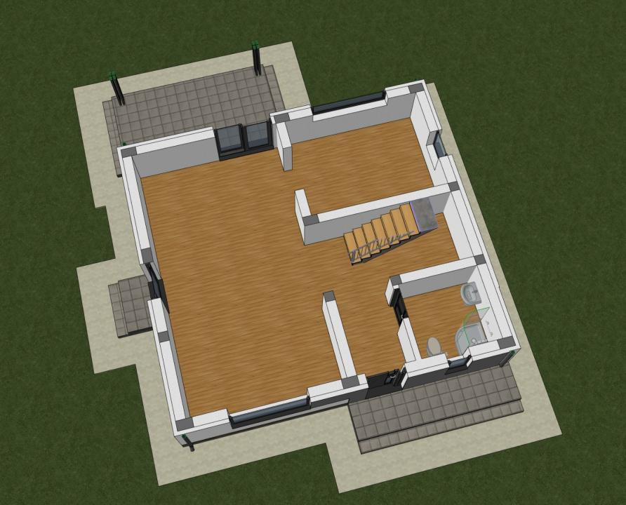 Casă individuală Visan 4 camere, 2 bai