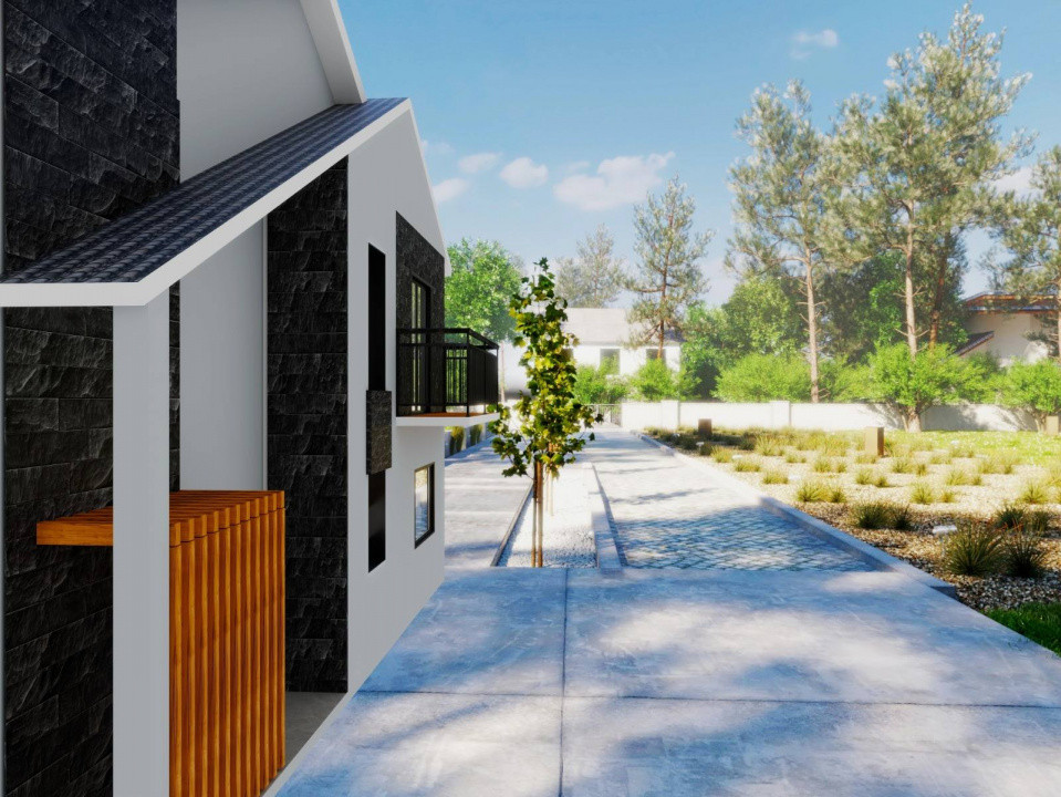 Casă modernă cu 4 camere, beci și teren de 440 mp – Miroslava, Valea Adâncă