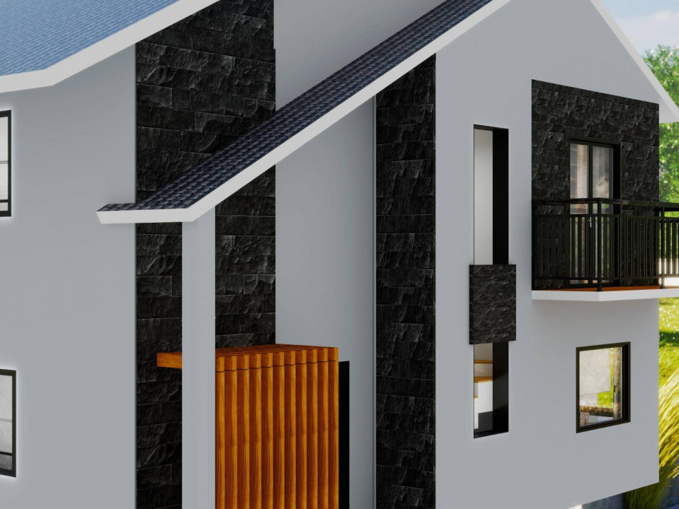 Casă modernă cu 4 camere, beci și teren de 440 mp – Miroslava, Valea Adâncă