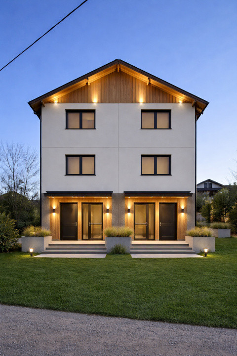 Triplex 262 mp utili, la rosu, 525 mp teren - Valea Lupului