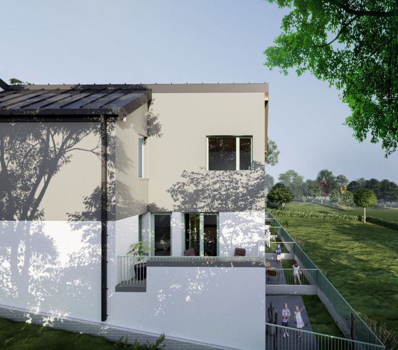 Teren 1066 mp, D+P+1+M, locuințe colective, autorizație inclusă, Visan