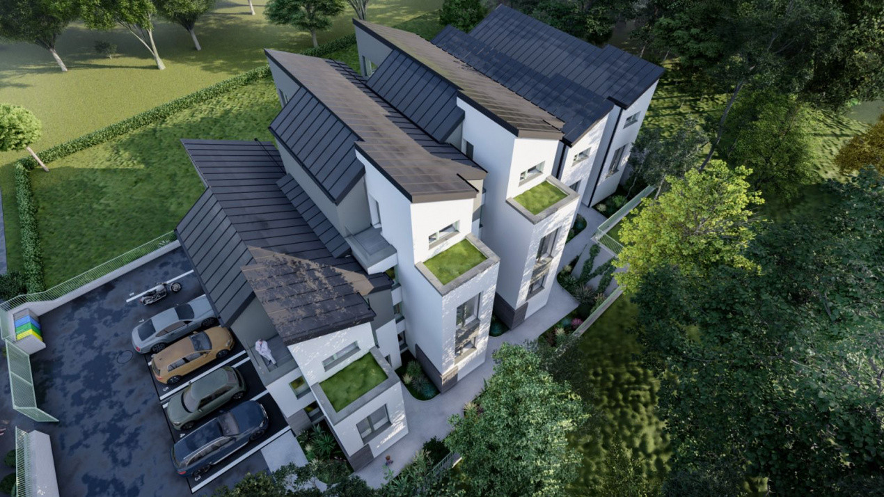 Teren 1066 mp, D+P+1+M, locuințe colective, autorizație inclusă, Visan