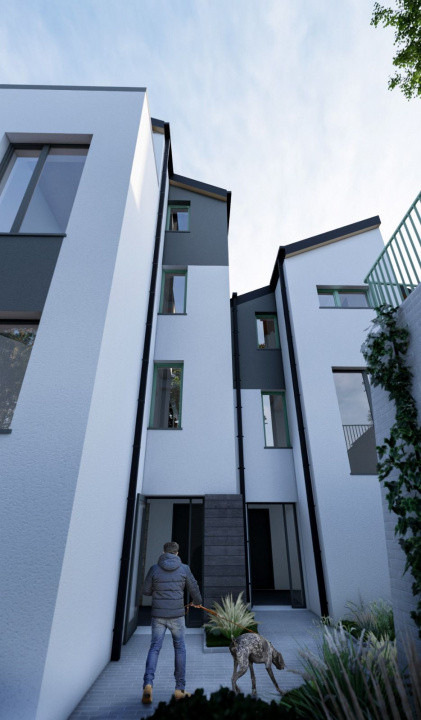 Teren 1066 mp, D+P+1+M, locuințe colective, autorizație inclusă, Visan