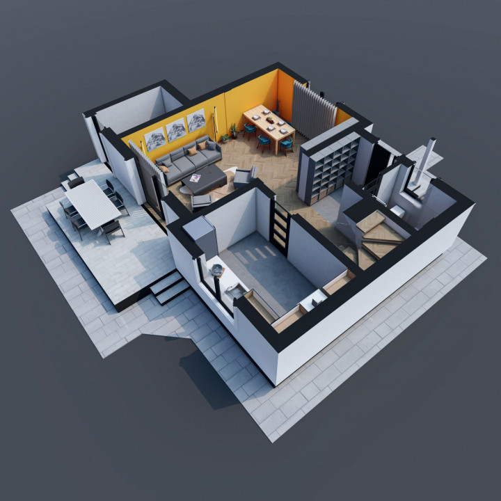 Casa Valea Adanca, lângă 5 drumuri