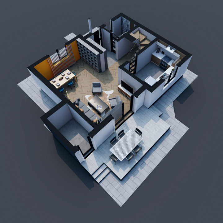 Casa Valea Adanca, lângă 5 drumuri